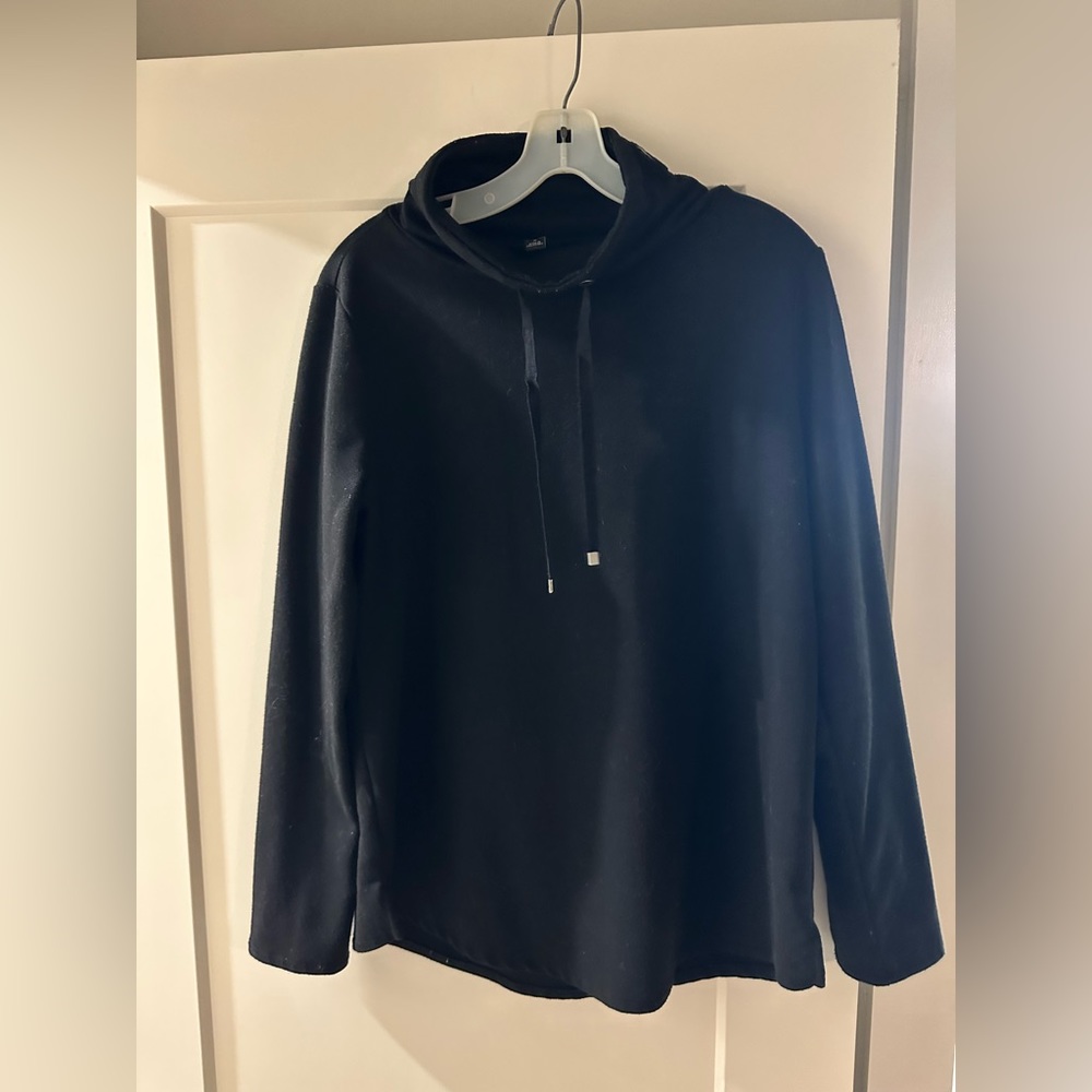 Ann Taylor Black Cowl Neck Top. Size M